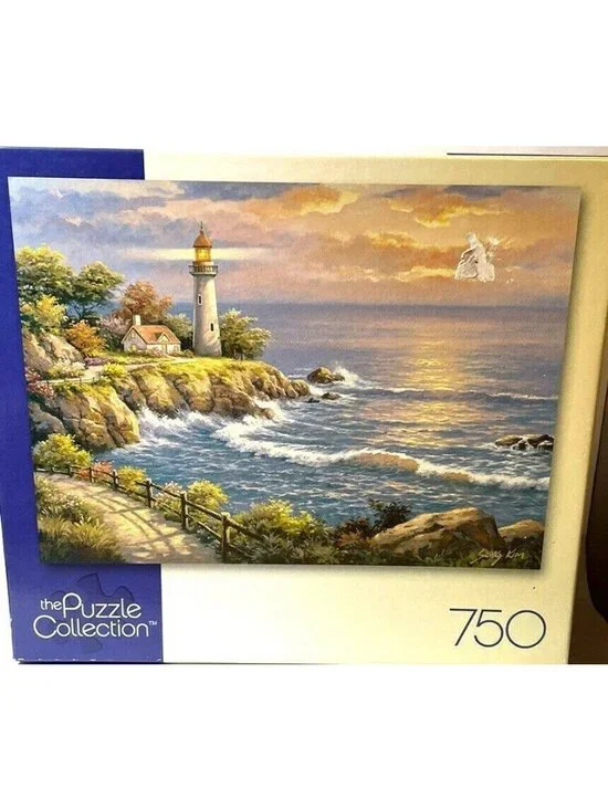 Puzzle Mega Brands The Collection Sunset At Lighthouse Point Jigsaw 500 Pcs 12+