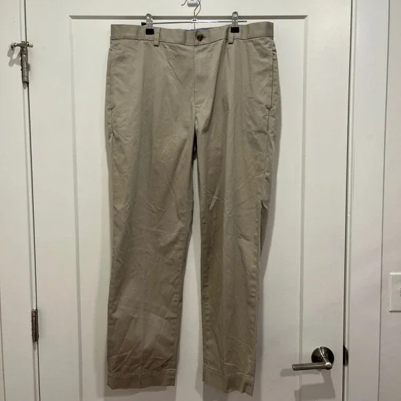 Brooks Brothers Clark Fit Advantage Chino Stretch Khaki Pants Mens 36x30 42334