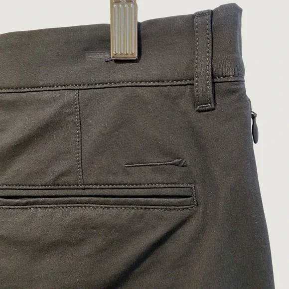 J.Crew Tech Pants Mens 34x30 Black Excellent Performance Stretch Chino Trousers