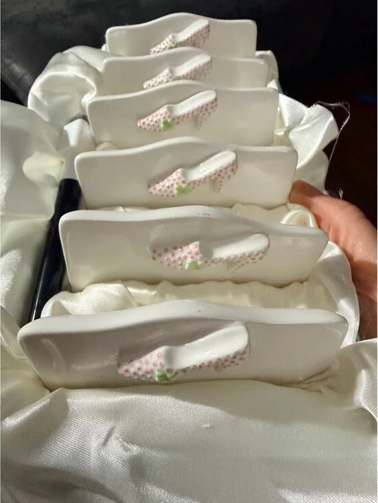 Placette Designs Kristin Lawson High Heel Place Card Holders Set of 6 Boxed