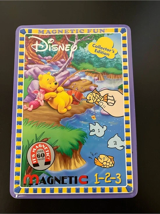Vintage Disney Pooh Magnetic Fun 123 Collectors Edition Activity Set