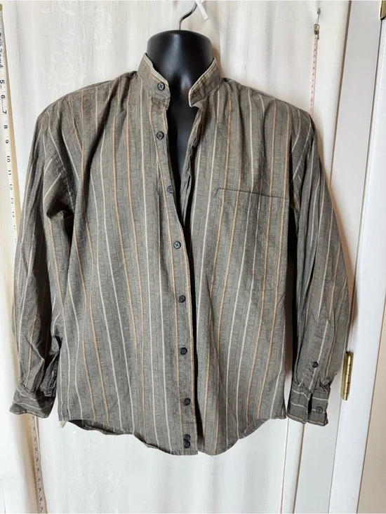 Vintage Ron Chereskin Collarless Men's Shirt