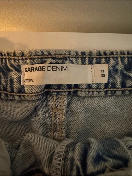 Garage Light Blue Distressed Boyfriend Jeans