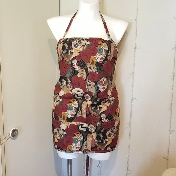 New‎ Day of the dead apron