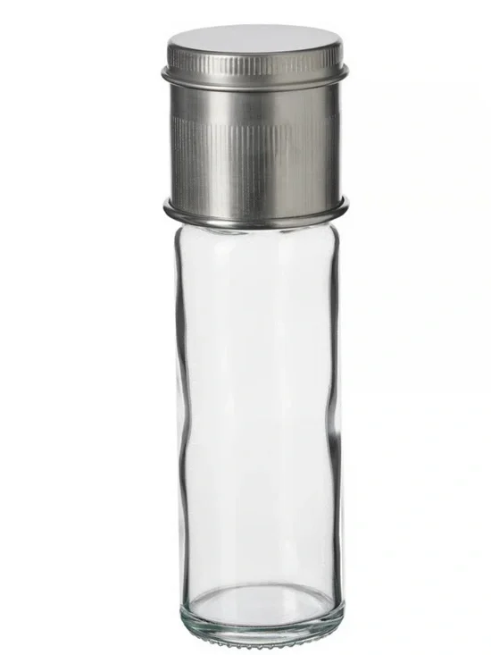 IKEA CITRONHAJ Spice mill, clear glass/stainless steel, 6 
