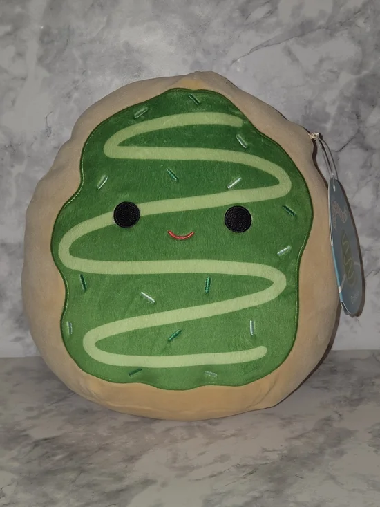 Orginal Squishmallows Daisuke - Green Frosted Cookie Plush Accent Pillow
