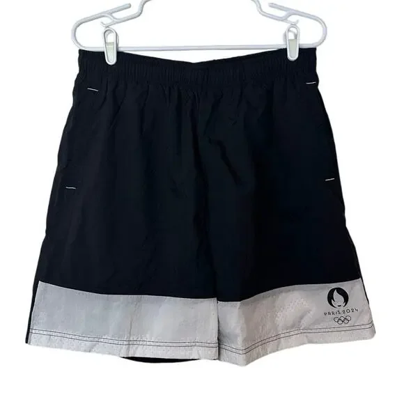 Paris 2024 Olympics NWT‎ Woven Lined Short Size L Activewear Athletic Workout