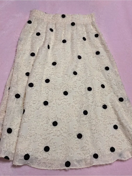 Eri + Ali Anthropology Andrea Textured Midi Skirt NWT