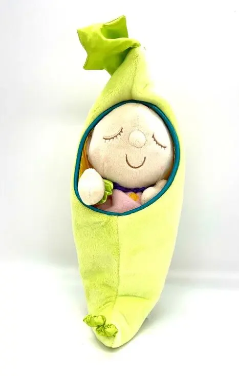 Sweet Pea Stuffed Plush Removable Baby in a Pea Pod Nursery 12” Manhattan Toy