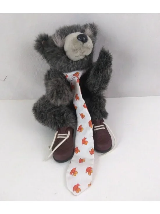 Yottoy Lazy Bear Wearing Bumblee Tie And Resin Shoes 12