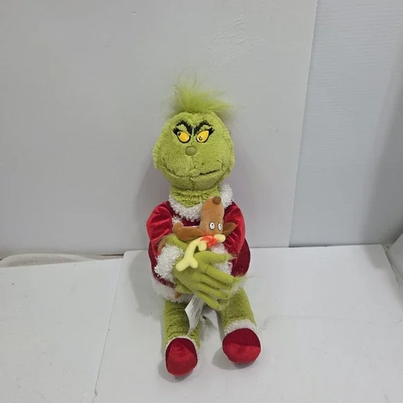 VTG 2004 Universal‎ Studios Dr Seuss Grinchmas Santa Plush Holding Max 18