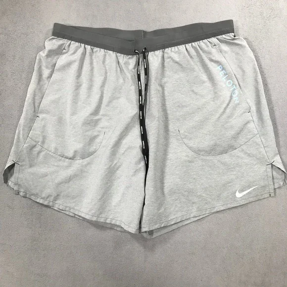 Nike Peloton Mens Flex Stride Running Shorts Gray Heather XXL 7