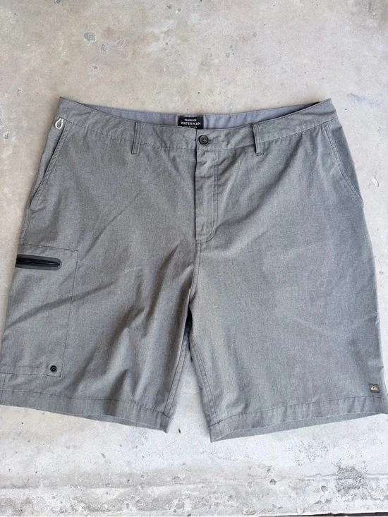 Men's Waterman Hybrid Gray Swim to Land Shorts