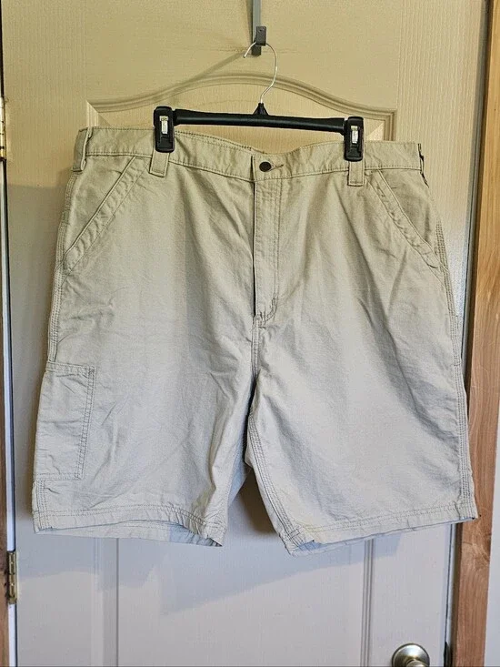 Carhartt Mens Loose Fit Canvas Utility Work Shorts Size 42