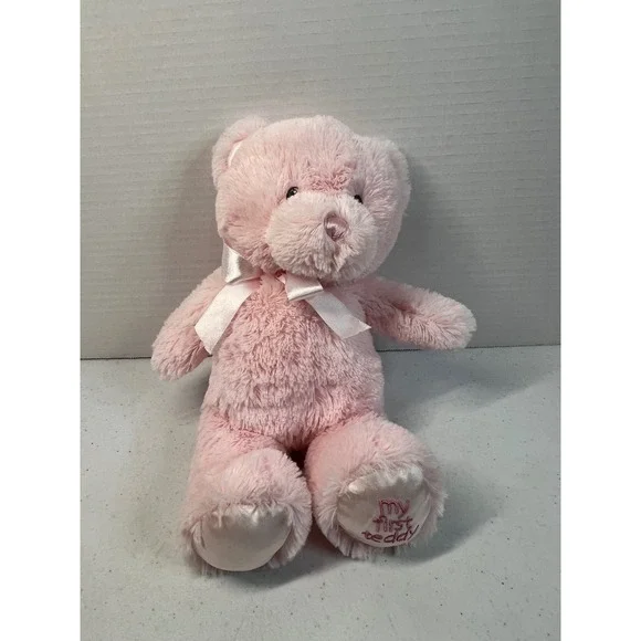 Baby GUND My First Teddy Pink Stuffed Animal Plush Bear 4043949 10 inch