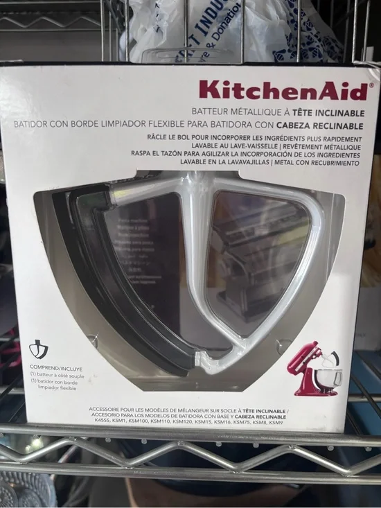 KitchenAid Flexible Edge Beater - White and Silver