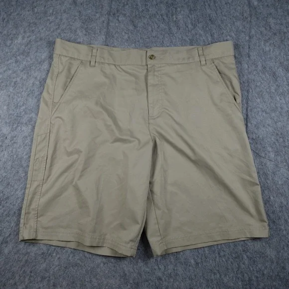 Fila‎ Shorts Mens 40 Khaki Tan Sport Golf Performance Flat Front 10
