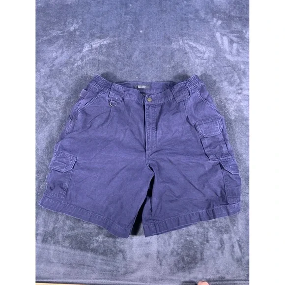 5.11 Tactical Short‎ Men's Shorts Size 36 Blue Multi-pocket Design