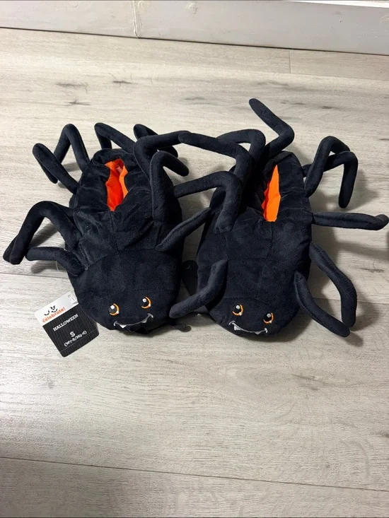 Black Spider Plush Slippers for womens - Unbranded unisex ES TALLA 7-8 de mujer