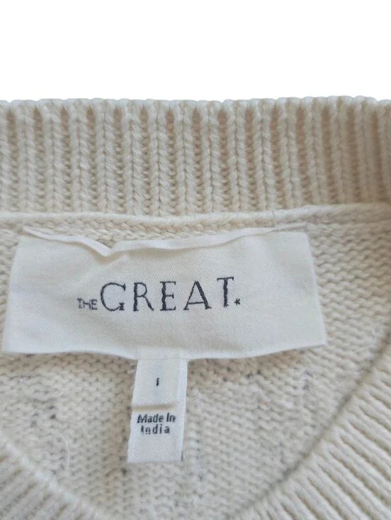 The Great Women's Western Beaded Natural Cardigan Size 1 Small
