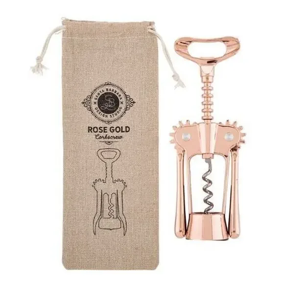 Santa‎ Barbara Design Studio Corkscrew Wine Bottle Opener 7.25 In. Rose Gold $48