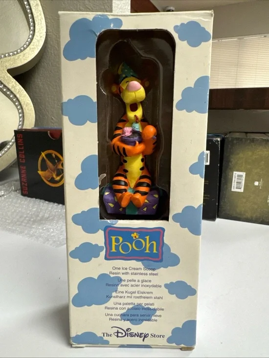 Disney Tigger Ice Cream Scoop - Orange, Black, Yellow, Purple boxed