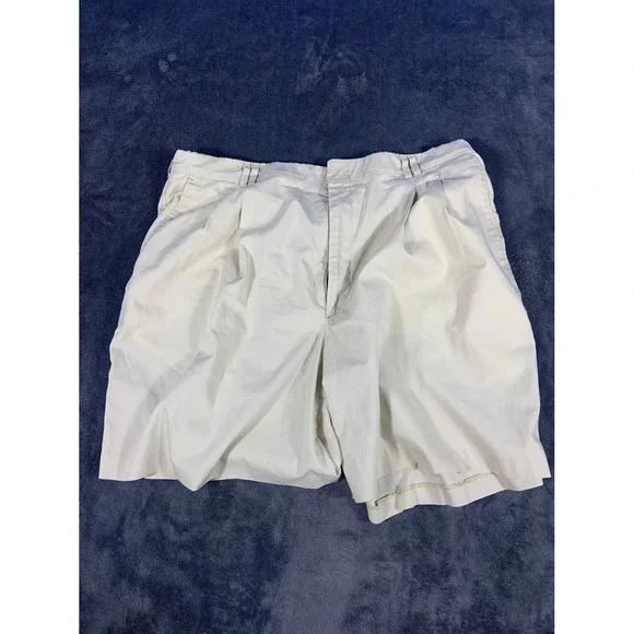 Par Four Men's Shorts Size 37 Khaki Dacron Polyester‎ Blend Vintage Men USA