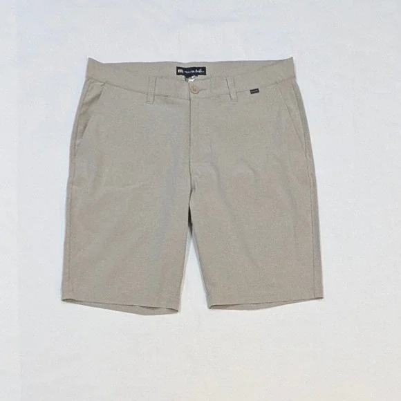 Travis Mathew Beck Shorts Men's 36 Khaki Tan Golf Lifestyle