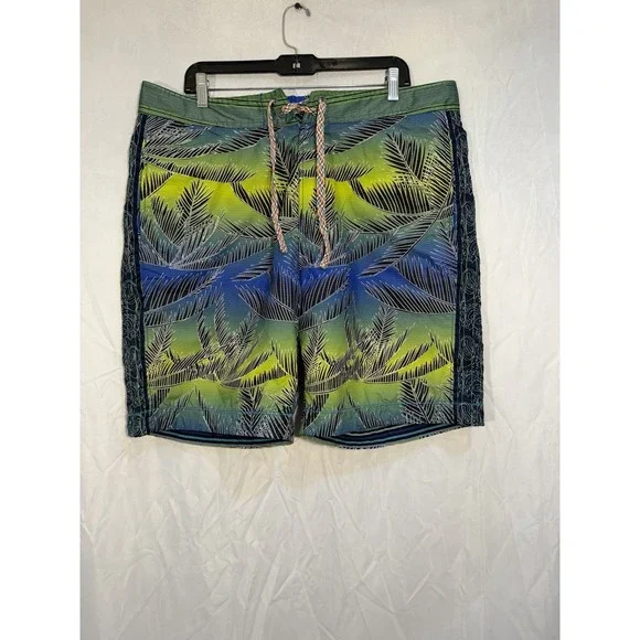 Robert Graham Drawstring Board Shorts Mens‎ 38 Surf Swim Trunks Hawaiian