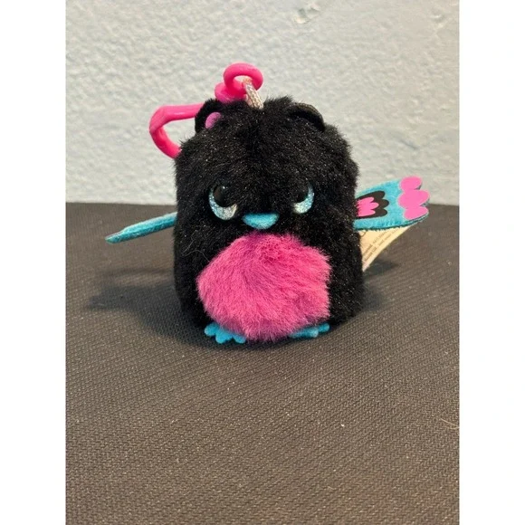 Spin Master Hatchimals Bearakeet Black Fur Mini Stuffed Toy Plush Keychain 2.5