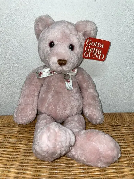 Gund Beary Long Legs Teddy Bear Plush Pink 1456 Stuffed Animal 13” New With Tags