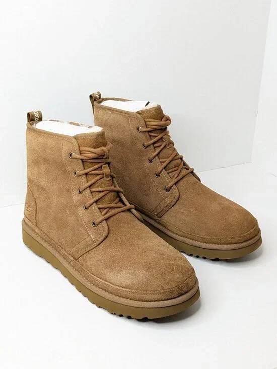 UGG Neumel High Wool Lined Winter Boots Chestnut Suede Men's 12