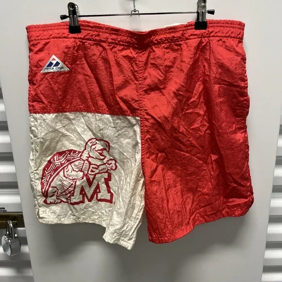 VTG 90S APEX ONE VARISITY‎ UNIVERSITY OF MARYLAND TERRAPINS SHORTS MEDIUM