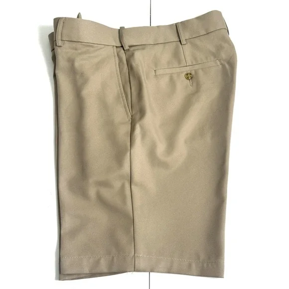 PGA‎ Tour Men's Golf Bermuda Lightweight Shorts Tan/Beige Size 34