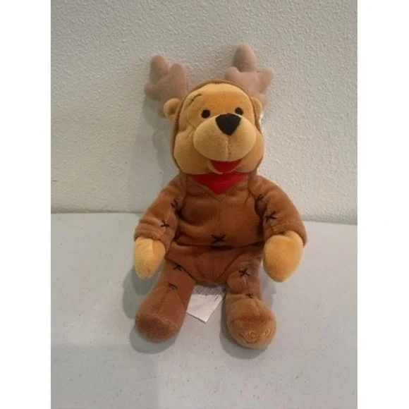 Disney Mouseketoys Winnie the Pooh Reindeer Plush 1999 Mini‎ Bean Bag 8