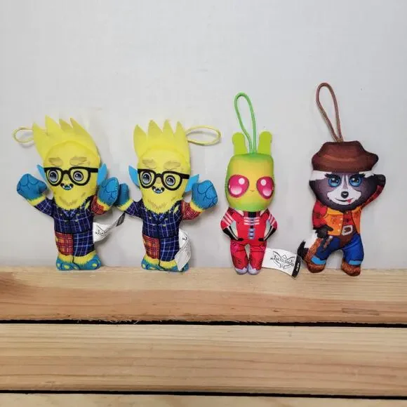Set of 4 Masked Singer Mini Plush