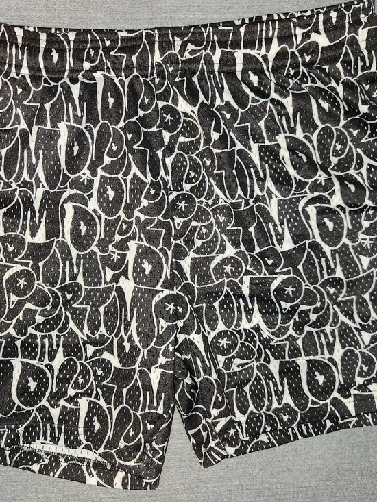 Black and White Graphic Shorts #346