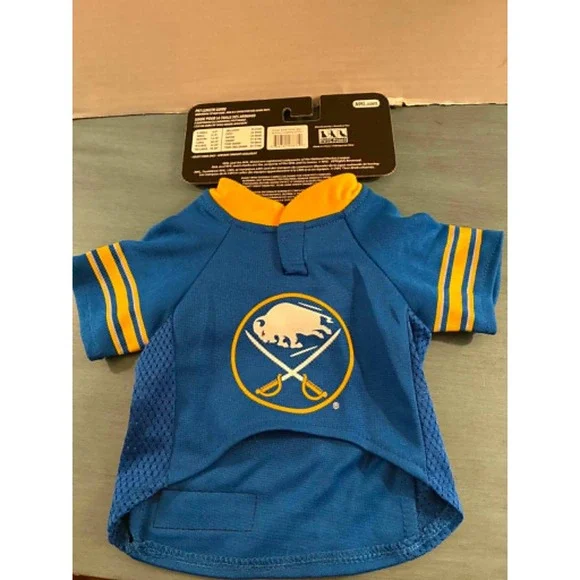 Pets First Buffalo Sabres Pet Jersey Small Blue NHL Hockey Dog Shirt Gameday