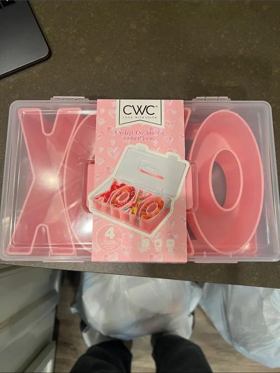 CWC Pink Snack Box Organizer - Compact Bento Storage
