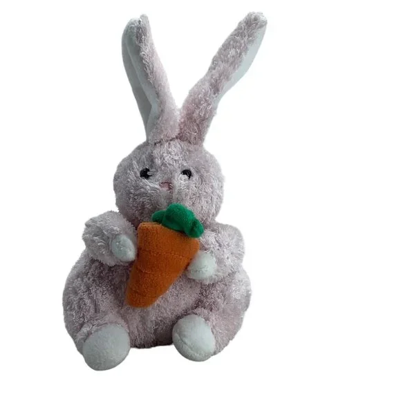 Vtg Chosun Just Friends Bunny Rabbit‎ Plush Stuffed Animal With Carrot 9