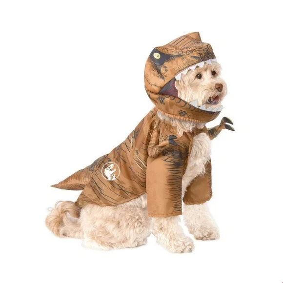 T-Rex Dog 2-pc. Costume -‎ Size XL - Brown