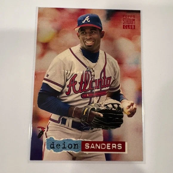1994 Stadium Club RED #472 Deion Sanders - Braves