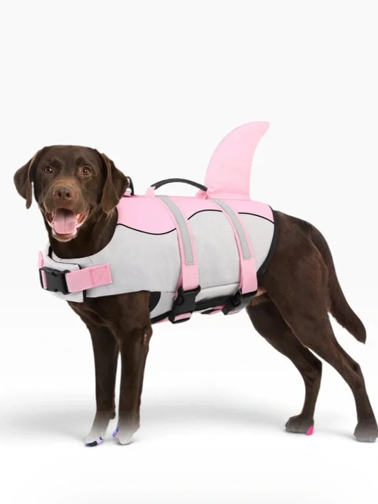 NWOT Dog Life Jacket Safety Float Vest with Shark Fin