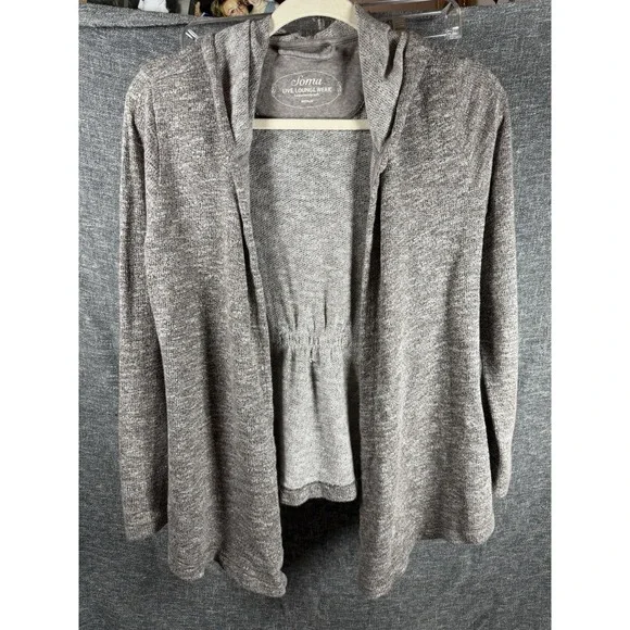 Soma Love Lounge Women's Size Medium Gray Cardigan Hoodie