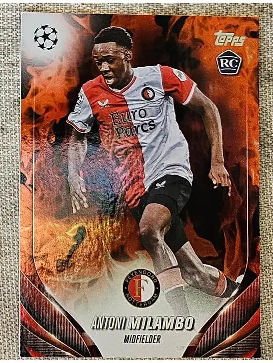 2023-24 Topps UEFA Club Competitions Antoni Milambo RC #140 Inferno insert