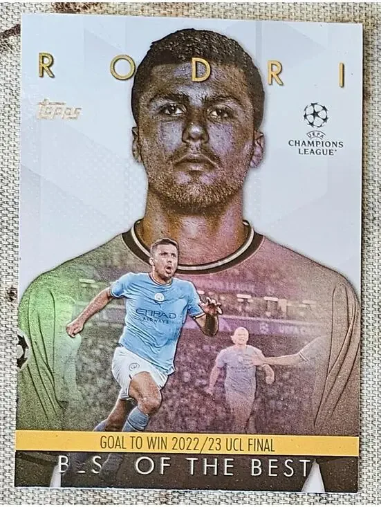 2023-24 Topps UEFA Club Competitions -Rodri - Best of the Best Moments #BM-1