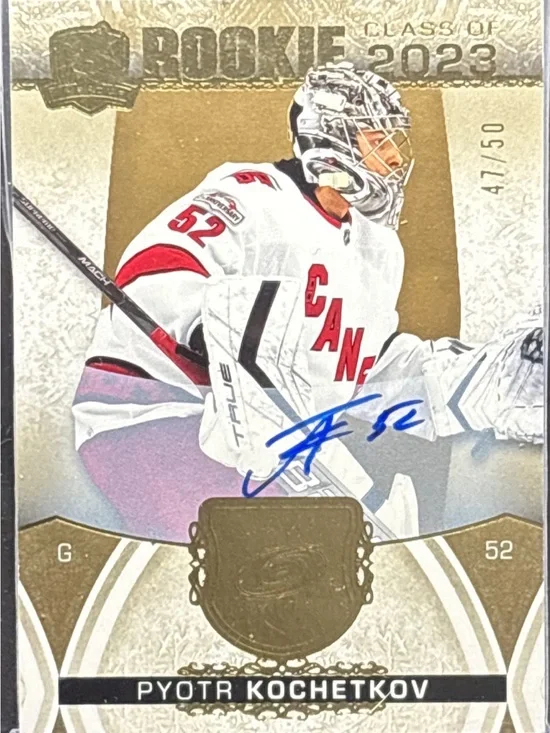 Upper Deck The Cup Pyotr Kochetkov Auto Rookie Hockey Card - LE 47/50