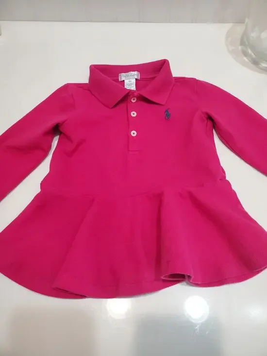 Ralph Lauren Long-Sleeve Peplum Polo size 18 Months