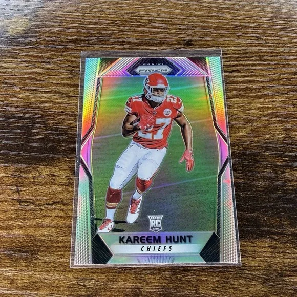 2017 Panini Prizm Kareem Hunt Silver Prizm RC #253 Chiefs Rookie