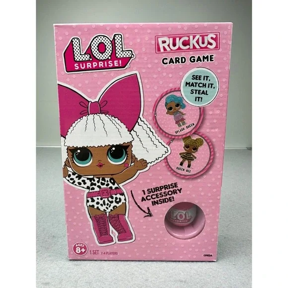 LOL Surprise Ruckus Card Game 2-4 players Ages 8 & up Accessory Inside‎ NEW MIP